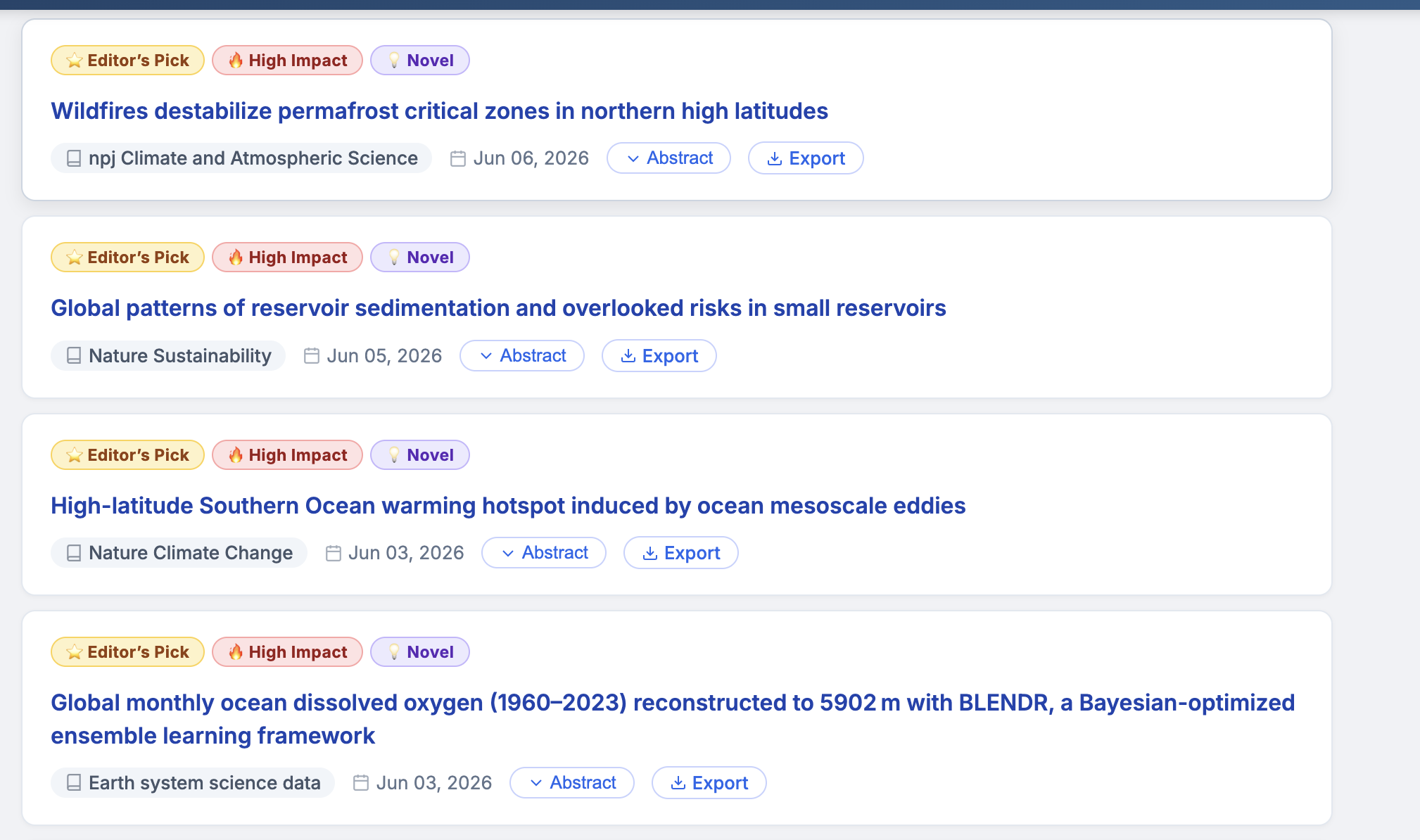 OneScholar — journal filter